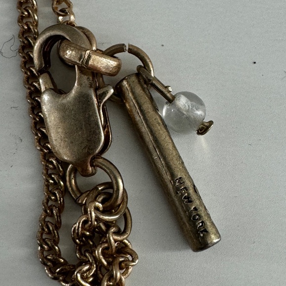 Hematite Stone & golden Tone  BeadTriple-Layer Necklace Kenneth Cole New York - Picture 2 of 12